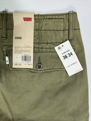 Levis Chino Standard Taper Men’s 36x34 NWT Modern Classic Work City Causal - Picture 7 of 11