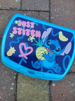Disney Stitch Brotdose Lunch Box 1 Fach Plastik Kinder Brotdose Kunststoff Neu