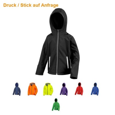 RESULT Softshelljacke Kinder Kapuze Hooded Soft Shell Fleece Jacke 224 NEU