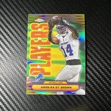 Topps Chrome Power Players Refractor Amon-Ra St. Brown #PP-26 Lions NFL Card