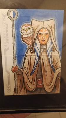 Topps Star Wars Masterwork Ahsoka Tano Panorama SKETCH 1/1