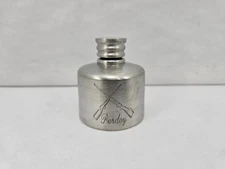 NOS Vintage Shotgun Rifle Oil Bottle Metal Stainless Steel Peltro Pewter Purdey