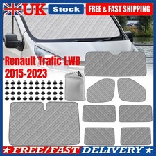 8PC Renault Trafic LWB 2015-2023 VAN INTERNAL THERMAL WINDOW BLINDS FRONT SET
