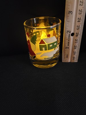 Vintage Anchor Hocking  Christmas Santa Themed Votive Tea Light Candle Holder