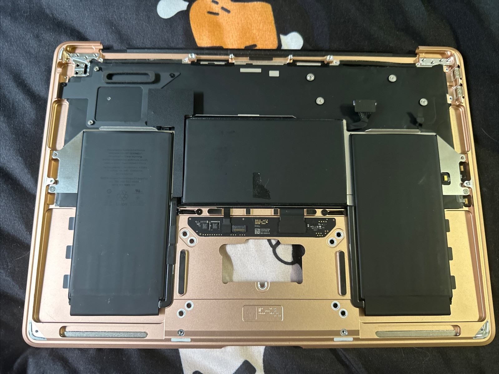 Apple Originale Tastiera Chassis Macbook Air 13” A2337 M1 2020 Italiano Rose ORO foto 2