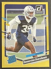 2023 Panini Donruss - Rated Rookie DeMarvion Overshown #323 Press Proof Gold /50