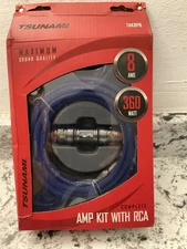 Metra TAK8PB 360 WATT 8 Gauge Complete Amp Install Kit W/ RCA + CCA Cables, Fuse