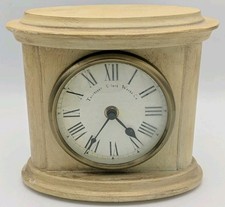 Towcester Clock Works Co Distressed Mantel Clock Quartz Cream Roman numeral UK ⭐