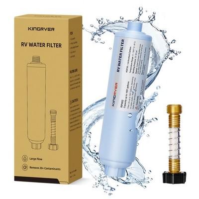 KingRVer RV Inline Water Filter,for RVs and Marines, Drinking & Washing Filter