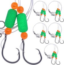 1-5Pcs Rigs Santee Rig Catfish Float Rigs Circle Double Hooks Catfishing Long 1M