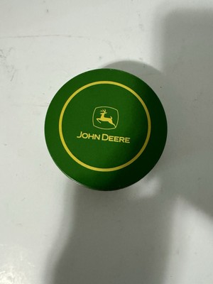 John Deere Drink Beer Coasters w CORK in Tin Container Set of 6