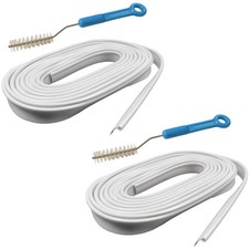 12m White Awning Rail Protector Strip & Brush - Caravan / Motorhome / Campervan