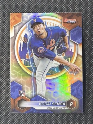 KODAI SENGA ROOKIE REFRACTOR 2023 BOWMANS BEST CARD #50 RC NEW YORK METS