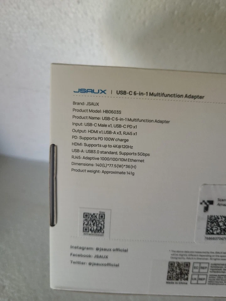 JSAUX USB-C 6-in-1 Docking Station Deck Multifunction Adapter - Image 3 of 3