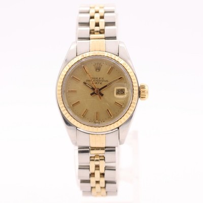 Vintage 26mm 1977 Rolex 6917 Date Ladies Automatic Wristwatch Steel & 18K Gold