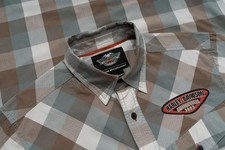 Men Harley Davidson Shirt White Polyester 38 / M /