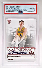 2024 Court Kings Dalton Knecht Works in Progress Ruby RC PSA 10 Lakers /149 A1