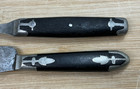 Vintage 1800's American Cutlery Co. Knife & Fork Black Handles — photo 4