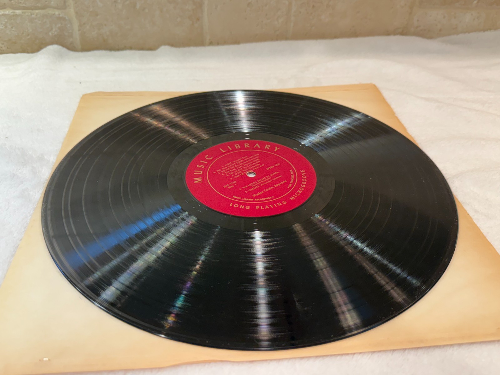 1965 PHALEN TASSIE Soprano Sings Music Library 7105 Lero Miller LP Vinyl Vintage