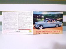 New Humber Hawk! Vintage Automobile Advertising Booklet!