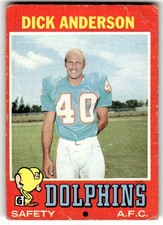 1971 Topps Dick Anderson #67