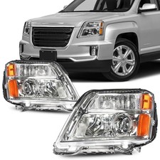 Headlights Assembly Compatible with 2016 2017 GMC Terrain,Chrome Housing