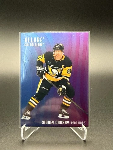 2025-26 UPPER DECK ALLURE BLUE-PURPLE COLOR FLOW #CF-24 SIDNEY CROSBY