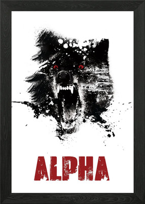 Alpha life is an everyday choice. L Framed Wall Art Poster Canvas Print Picture