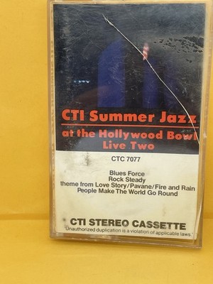 CTI SUMMER JAZZ LIVE TWO  AT THE HOLLYWOOD BOWL  Cassette Tape CTI Records