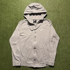 Nike Grey Full Zip Hoodie Womens Medium