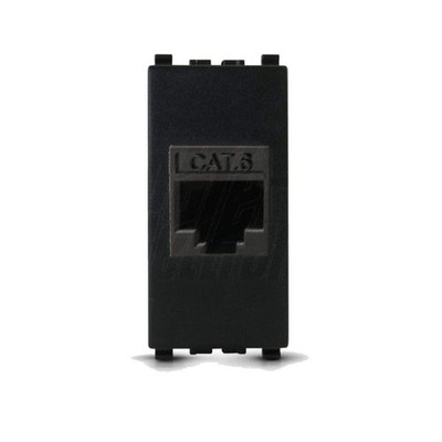 Frutto rj45 UTP Cat.6 kompatibel vimar Arke 19340 Modularstecker 8polig für E...