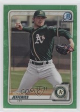 2020 Bowman Chrome Prospects Green Refractor 69/99 Daulton Jefferies 4k8