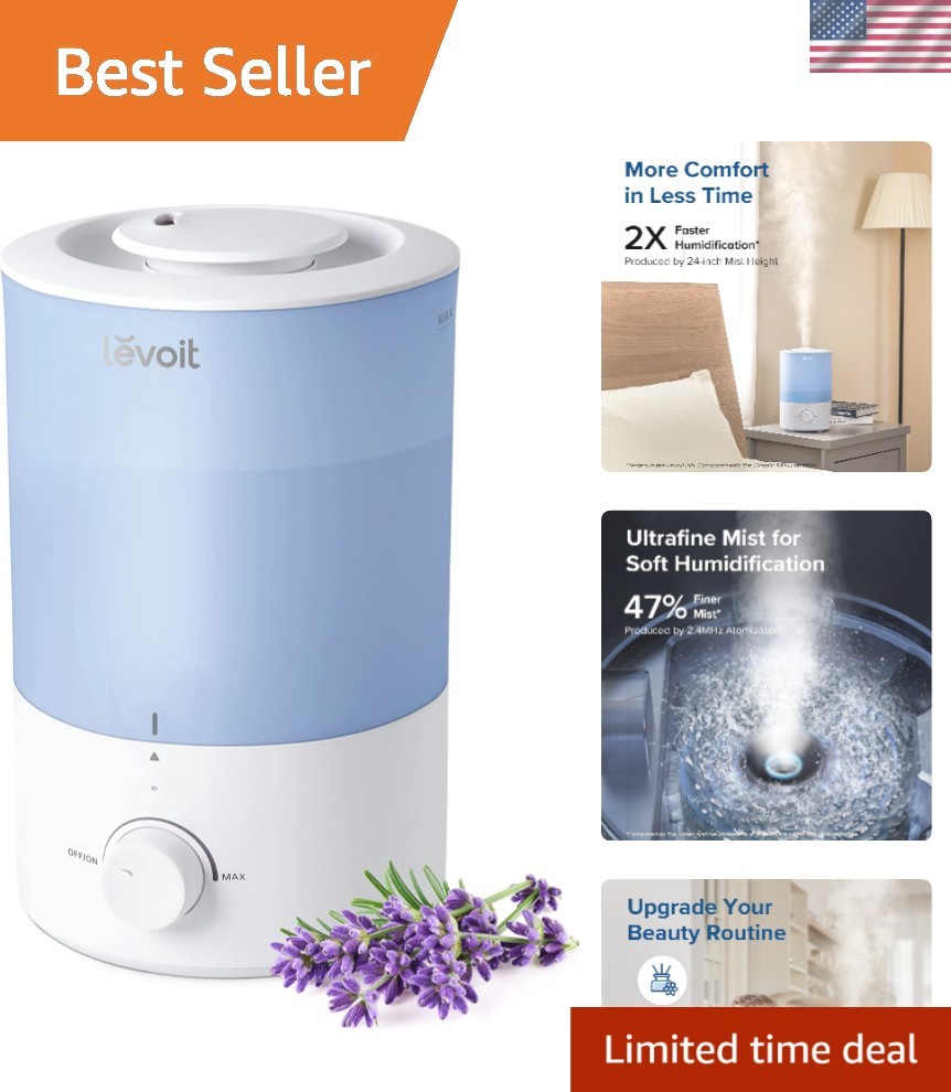 S For Bedroom Large Room, 3l Cool Mist Top Fill Essential ..