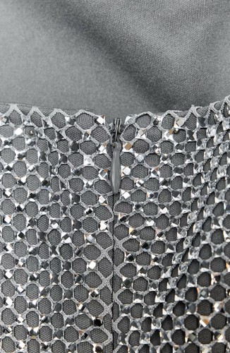 Zara Silver Rhinestone Short Dress 4772/341 Size S Bloggers Fav Party Wedding - Picture 19 of 20