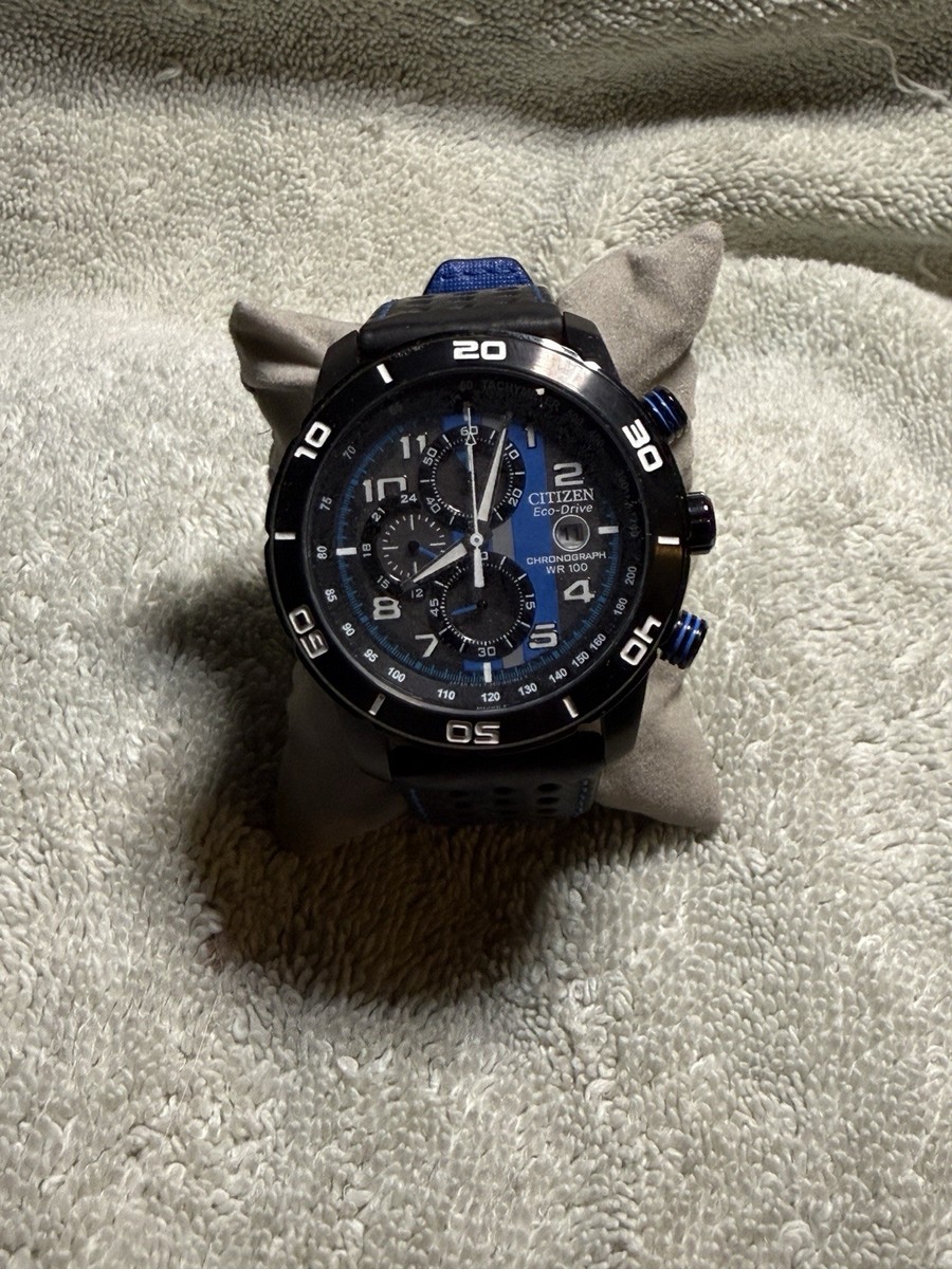 CITIZEN ECO-DRIVE CHRONOGRAPH STAINLESS STEEL MEN'S WATCH B612