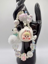 Handmade Kawaii Keychain: Cartoon Charm, Pom Pom Bag Chain