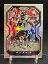 Darren Fells 2020 Panini Prizm Silver Prizm Auto #78 Houston Texans Football