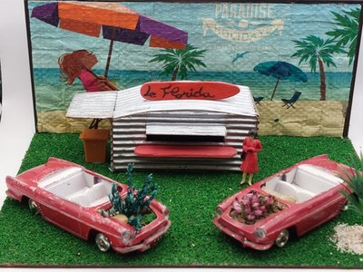 Funny Shop Series . '' Bar Le Florida ''. Diorama Maßstab 1/43  20 ×15 Cms . 