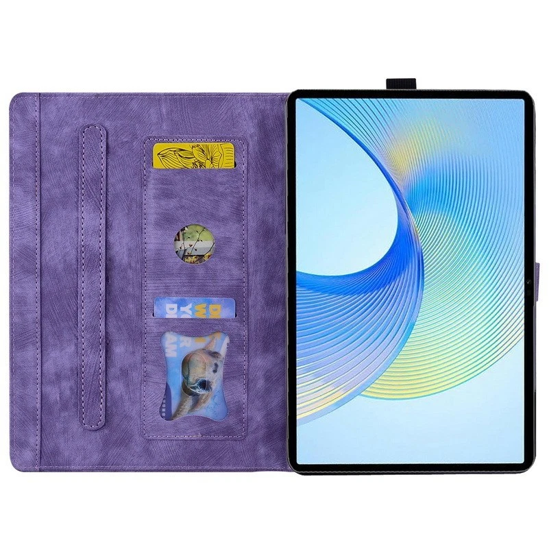 Leather Cat Flower Card Slot Tablet Case For Honor Pad X7 2025 Tablet 8.7'' - Image 3 of 4