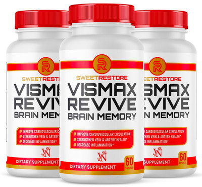 Vismax Revive Brain Memory Support Supplement Vismaxrevive Cognitive help 180ct