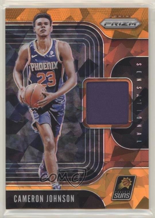 2019-20 Panini Prizm Sensational Swatches Jersey Orange Ice Cameron Johnson 15fy