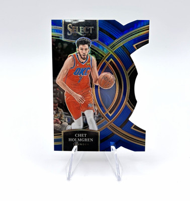 Panini 2023-24 Select Chet Holmgren Premier Level #160 Blue Prizm Die-Cut /249