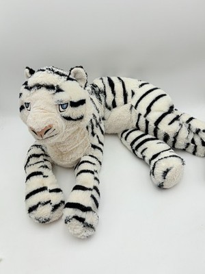 IKEA White Tiger Plush Onskad Snow Bengal Blue Eyes Floppy Large 28