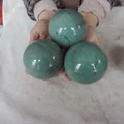 9.7LB 5Pcs Natural Green Aventurine Jade Crystal Spheres Balls Polished Healing
