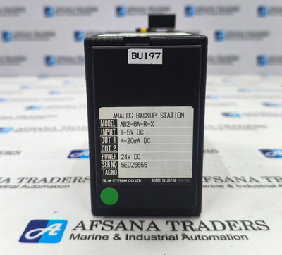 M-SYSTEM AB2-6A-R-X ANALOG BACKUP STATION WITH BASE 24V DC