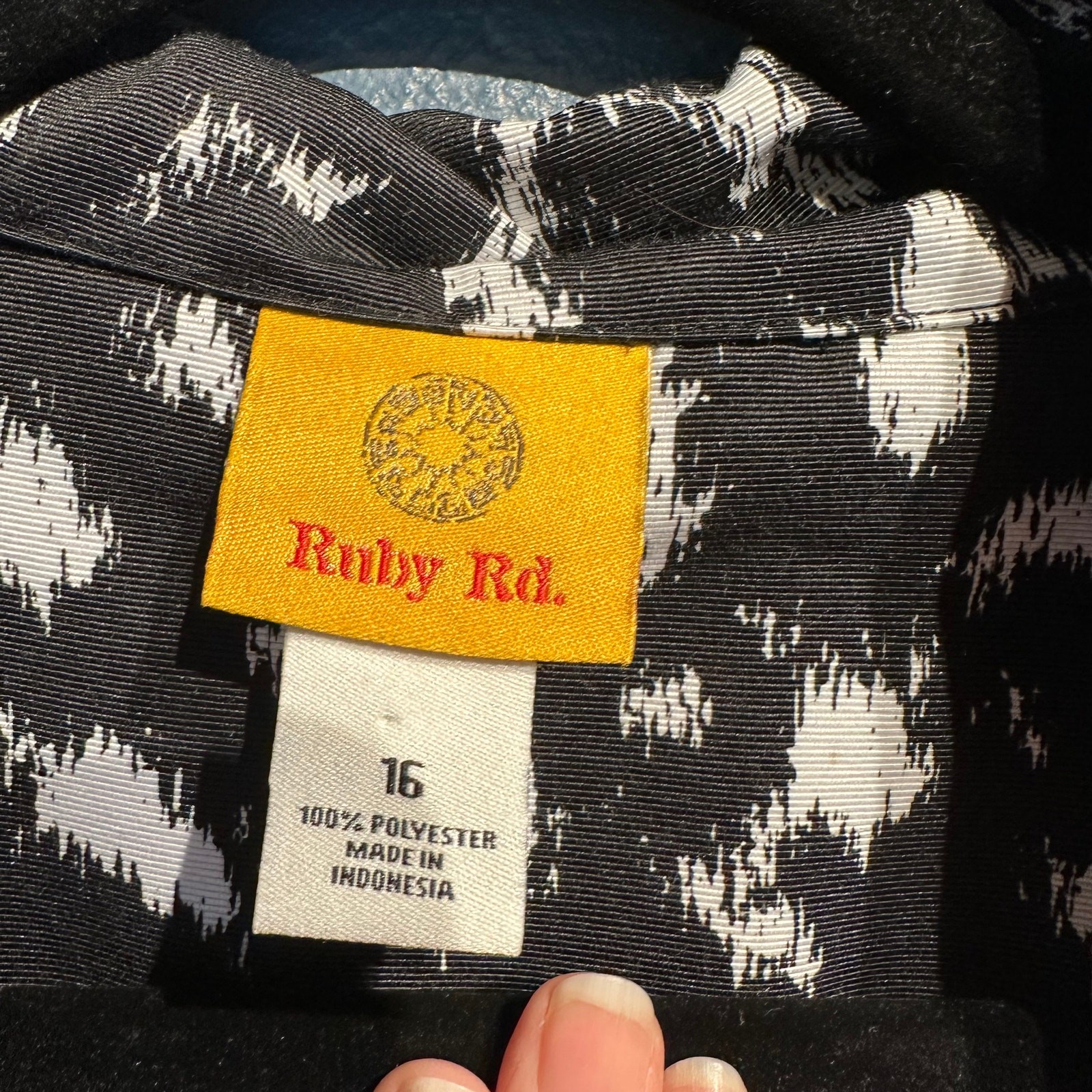 Ruby Rd. Size 16 Jacket Zip Front Animal Print El… - image 3