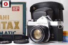 ⏯[Near MINT] Asahi Pentax Spotmatic SP Silver Film SLR 55mm f1.8 M42 w/...