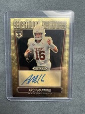 2025 Panini Prizm Black FOTL Arch Manning /5 Auto Gold Vinyl Texans NIL READ