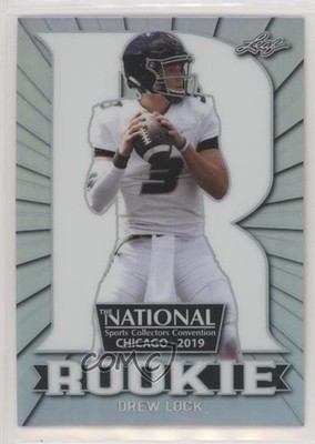 2019 Leaf Metal National Convention Rookies Drew Lock #R-03 RC 0e3
