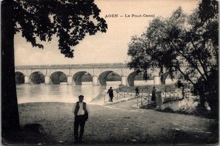 90934 cpa 47 Agen le Pont Canal